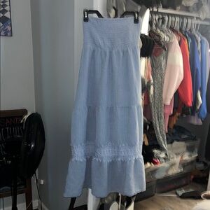 Elegant Blue Maxi Dress